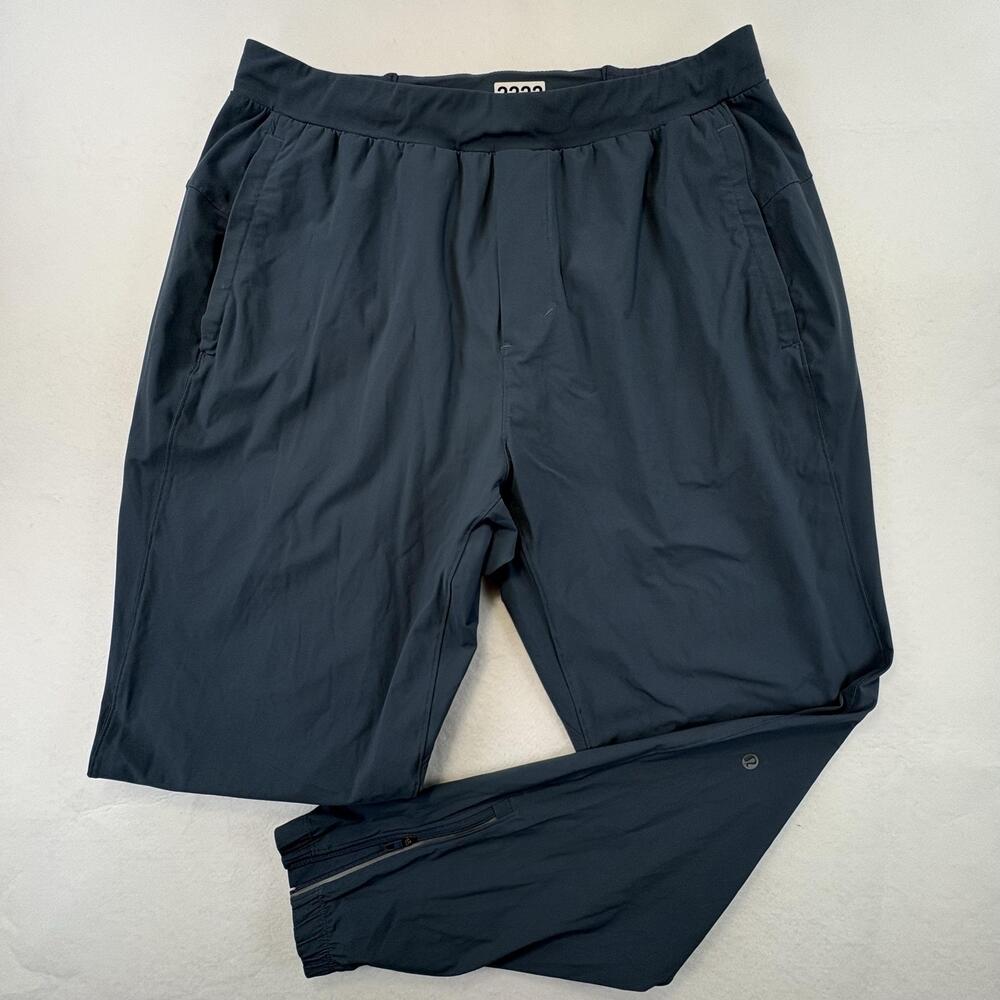 Lululemon Surge Joggers Mens Large Navy Blue Elastic Waist Cuffed Lightweight